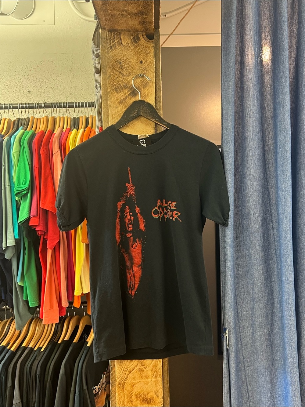 Vintage Alice Cooper Black Graphic T-shirt